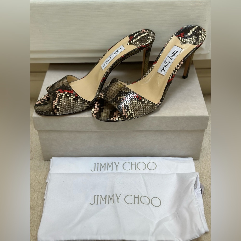 Jimmy Choo Python Mules - image 8